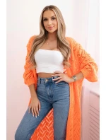 Dlhý sveter Super KID Mohér oranžová neónová