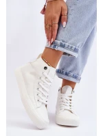 Dámské vysoké tenisky Big Star  Bílé model 21610396 - Big Star Shoes