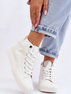 Dámské vysoké tenisky Big Star  Bílé model 21610396 - Big Star Shoes