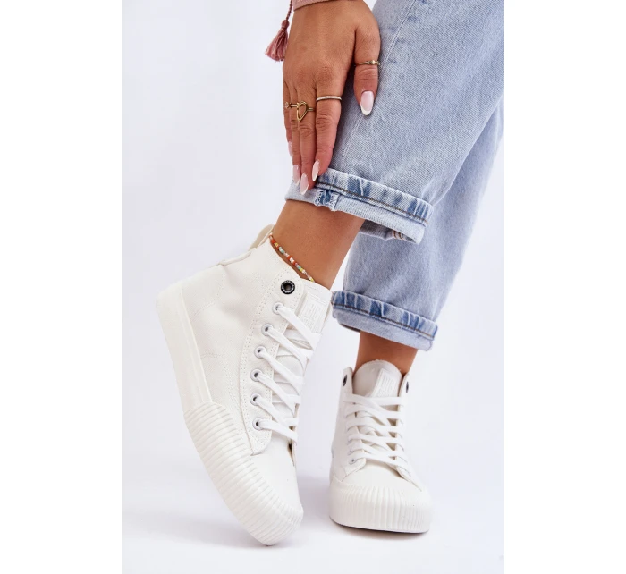 Dámské vysoké tenisky Big Star  Bílé model 21610396 - Big Star Shoes