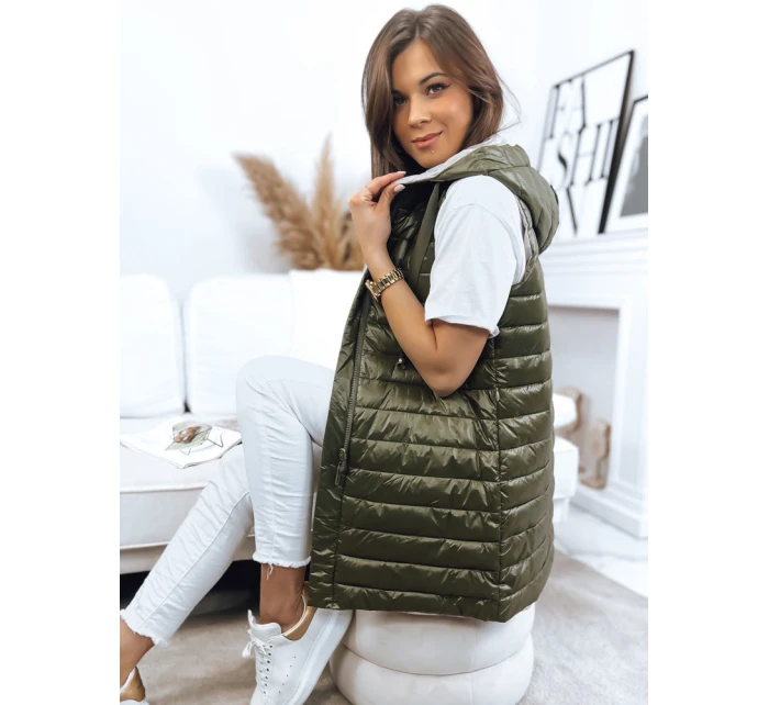 Dámská vesta zelená Dstreet model 21968263 - FashionStreet Dámská vesta zelená Dstreet model 21968263 - FashionStreet