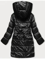 Černobéžová  dámská bunda s kapucí model 18038010 - S'WEST