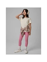 Dievčenské jednofarebné tričko 4F 4FJRSS26TTSHF3554-12S deti