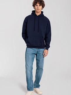 Iconic Premium Hooded Sweat Mikina s kapucí z těžké bavlny model 22459371 deep navy - Fruit of the Loom