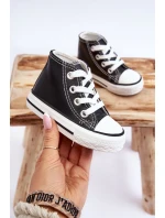 Dětské kožené vysoké tenisky Černe a model 21621499 - Boto Dětské kožené vysoké tenisky Černe a model 21621499 - Boto