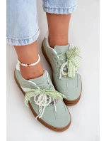 Dámské Tenisky Na Platformě S Ozdobami Zelené model 21688382 - Boto