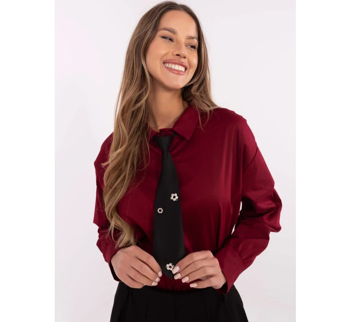 Košile DHJ KS model 20731266 bordó - FPrice Košile DHJ KS model 20731266 bordó - FPrice