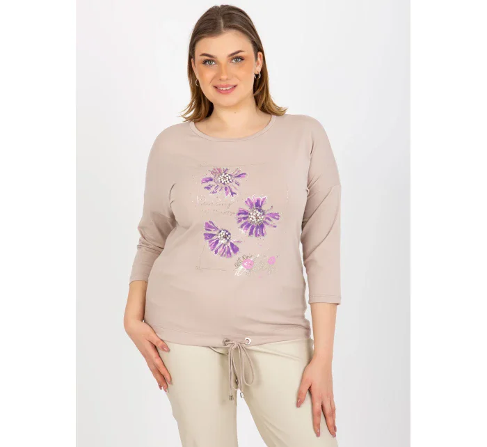 Dámska blúzka RV BZ 8457.47P béžová - FPrice