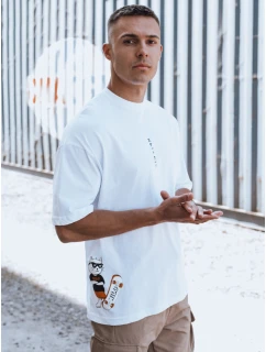 Pánské tričko s potiskem bílé Dstreet model 21975493 - FashionStreet