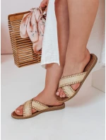 Dámské žabky beige Dstreet model 21989165 - FashionStreet