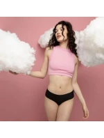 Dámske klasické čierne nohavičky Mousse - JULIMEX