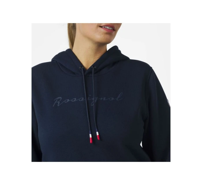 Rossignol W LOGO SWEAT HOOD FL námornícka modrá