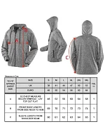 S Pánská mikina s kapucí 29. marl grey model 22426557 - Spiro