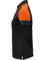 Printer Prime Polo Women Dámske piqué polo z hrubej bavlny 61.5025 čierna/oranžová Printer Prime Polo Women Dámske piqué polo z hrubej bavlny 61.5025 čierna/oranžová