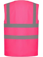 HVW 120 HiVis síťovaná bezpečnostní vesta model 22502261 pink - Yoko HVW 120 HiVis síťovaná bezpečnostní vesta model 22502261 pink - Yoko