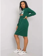 Šaty LK SK model 17355624 tmavě zelená - FPrice Šaty LK SK model 17355624 tmavě zelená - FPrice