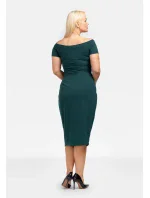 Dámske šaty Delicja SA718 zelené - Karko