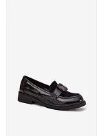 Lakované dámske mokasíny HY52-546 black - S.Barski