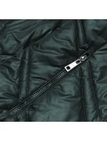 Tmavozelená prešívaná dámska bunda (H-97-2)