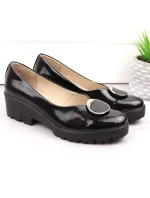 Dámske lakované poltopánky so zdobením Filippo DP4569