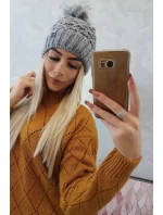 Čiapka K165 tmavo šedá