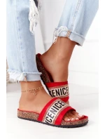 Nazouváky Na Korkové Podrážce Se Zirkony červené Be model 21556967 - EVENTO Nazouváky Na Korkové Podrážce Se Zirkony červené Be model 21556967 - EVENTO