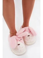 Kožešinové dámské pantofle růžové model 21772462 - Boto Kožešinové dámské pantofle růžové model 21772462 - Boto
