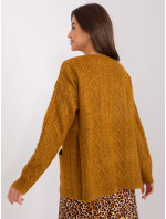 Sweter AT SW 2358.31 ciemny żółty