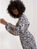 Sukienka DHJ SK model 20105281 granatowy - FPrice Sukienka DHJ SK model 20105281 granatowy - FPrice