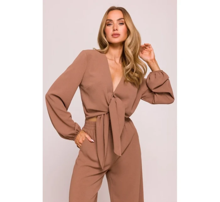 Krátký top s vázáním model 21136149 - Moe