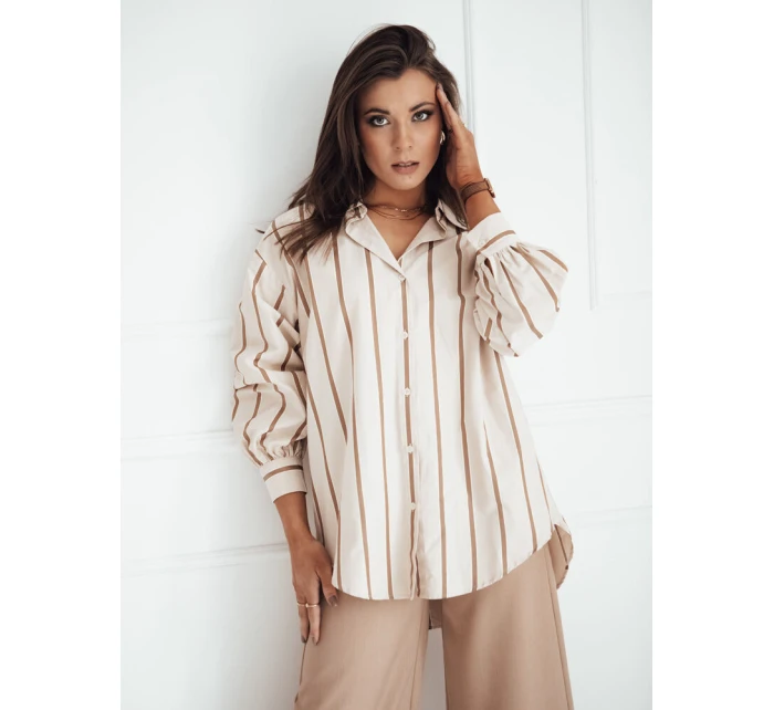 TENESI dámska košeľa béžová FashionStreet DY0380