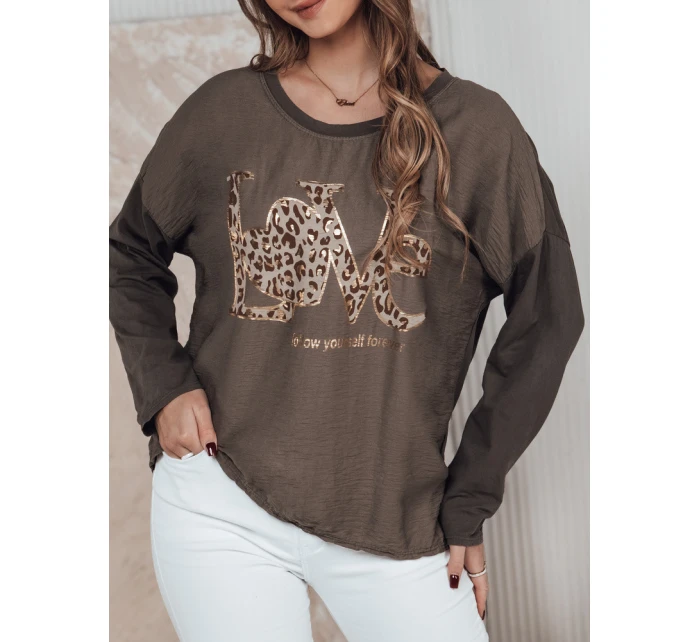 Dámská halenka tmavě hnědá Dstreet model 21982035 - FashionStreet