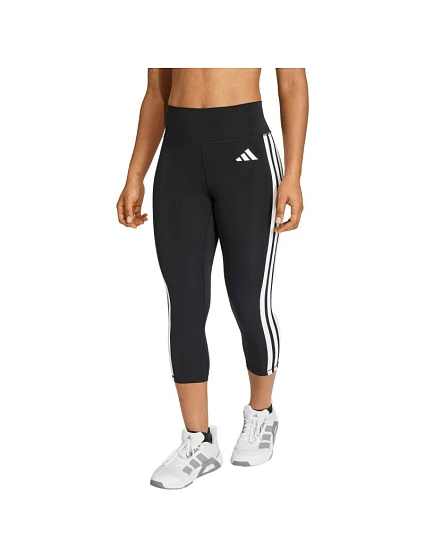 Dámske legíny adidas 3/4 Optime Essentials Workout 3-Stripes čierne KE6062 Dámske legíny adidas 3/4 Optime Essentials Workout 3-Stripes čierne KE6062