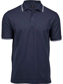 TJ Pánské elastické piqué polo 18. navy/white model 22497430 - Tee Jays
