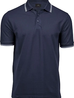 TJ Pánské elastické piqué polo 18. navy/white model 22497430 - Tee Jays