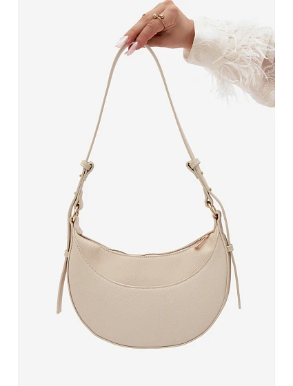 Malá kabelka z imitace kůže světle béžová model 22220913 - Flora&Co