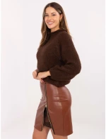 Spódnica IT SD model 21441195 jasny brązowy - FPrice Spódnica IT SD model 21441195 jasny brązowy - FPrice