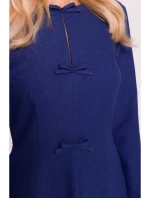 S413 Šaty s mašľou - modré S413 Šaty s mašľou - modré