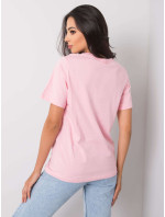 Dámske ružové tričko s potlačou