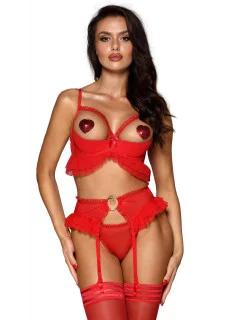 Dámské tanga model 18335938 Červená - Axami