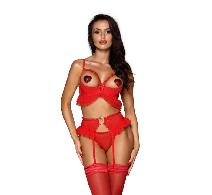 Dámské tanga model 18335938 Červená - Axami