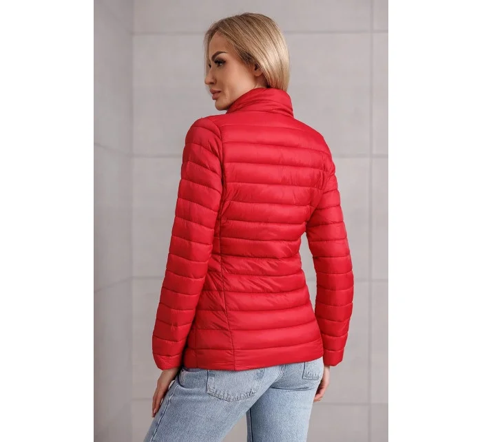 Červená dámska bunda so stojačikom (16M9111-270) - Goodlooking