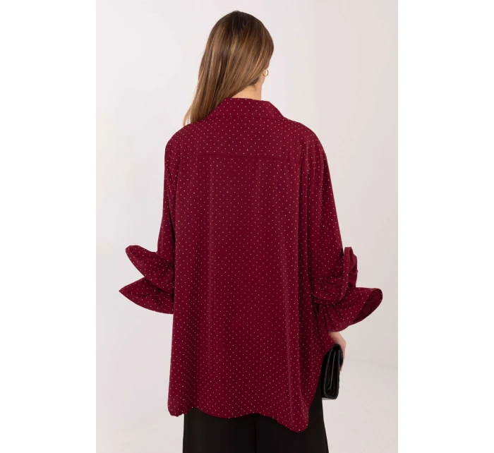 Košeľa s dlhým rukávom model 222148 Taliansko Moda Košeľa s dlhým rukávom model 222148 Taliansko Moda