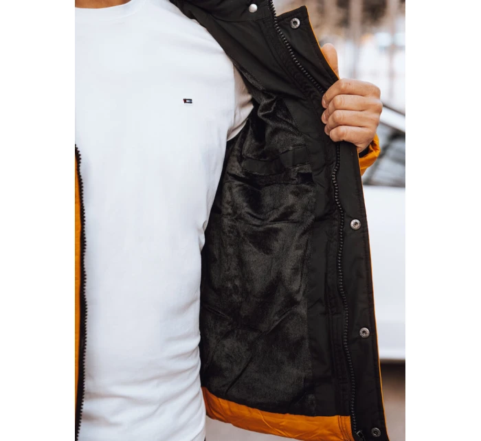 Pánská prošívaná zimní bunda žlutá Dstreet model 21971572 - FashionStreet