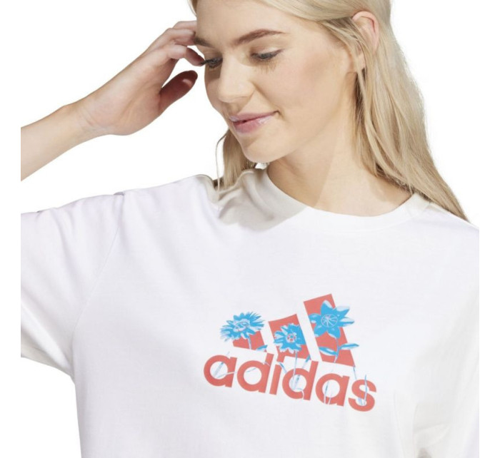 Dámske tričko adidas Flower Pack Badge of Sport white IT1421
