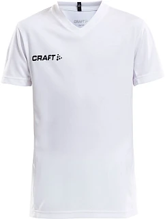 Squad Go Jersey Solid Jr Dětské sportovní tričko s výstřihem do V model 22468831 white - Craft Teamwear