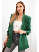 Bunda s klopami elegantná zelená