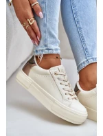 Ocieplane Trampki Damskie Na Platformie Big Star OO274A454 Beżowe Ocieplane Trampki Damskie Na Platformie Big Star OO274A454 Beżowe