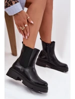 Zateplené kotníkové boty na zip Černé model 21708977 - Boto Zateplené kotníkové boty na zip Černé model 21708977 - Boto