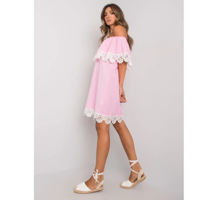 Šaty LK SK model 17416340 růžový - FPrice Šaty LK SK model 17416340 růžový - FPrice